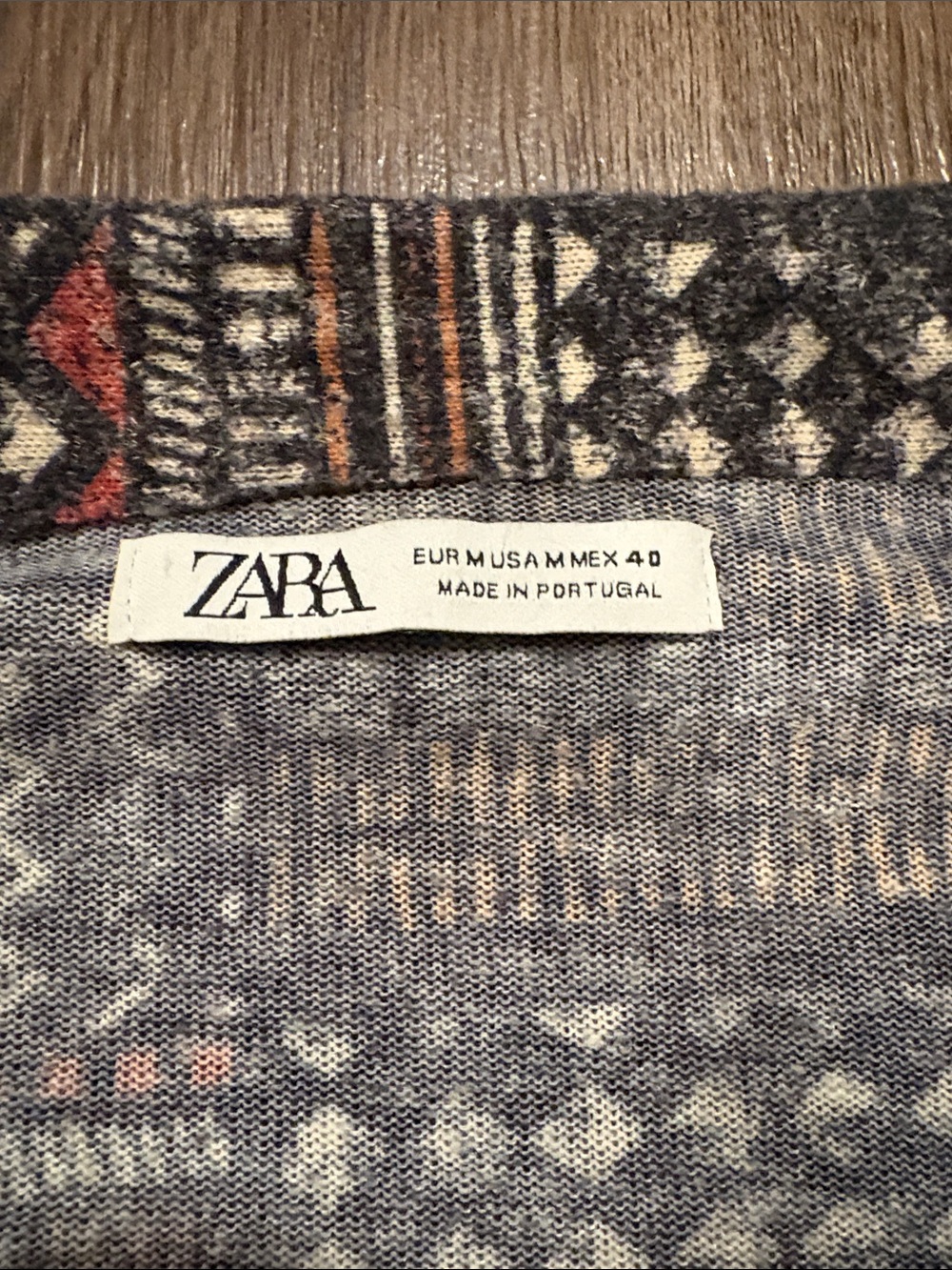 Zara Men’s Medium button down geometric print - Picture 2 of 8